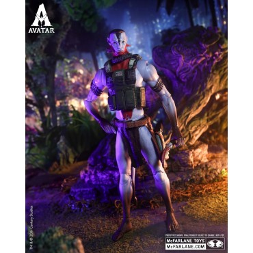 Figura Quaritch Ash Warrior Avatar Fuego Y Ceniza Articulada 18 cms