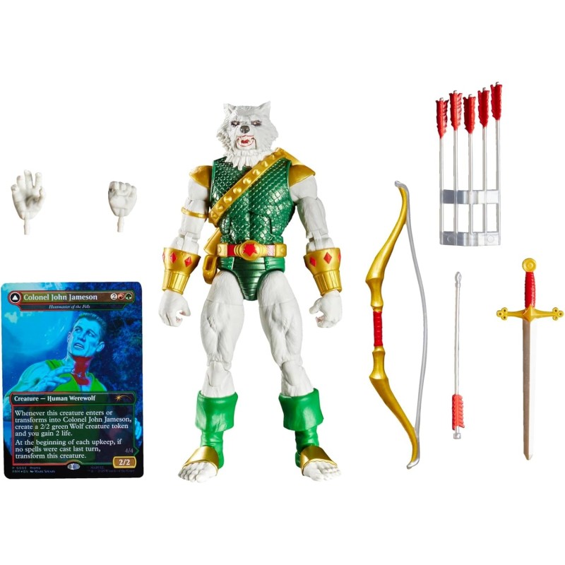 Figura Man-Wolf Marvel Legends Magic The Gathering Spider-Man Articulada 15 cms