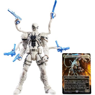 Figura Agent Anti Venom Marvel Legends Magic The Gathering Spider-Man Articulada 15 cms