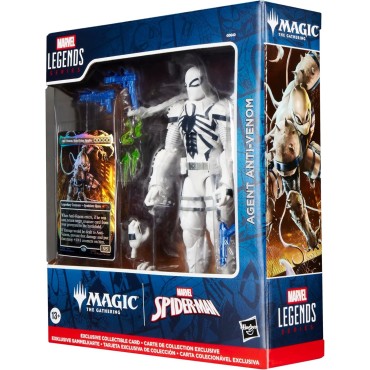 Figura Agent Anti Venom Marvel Legends Magic The Gathering Spider-Man Articulada 15 cms