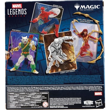 Figura Agent Anti Venom Marvel Legends Magic The Gathering Spider-Man Articulada 15 cms