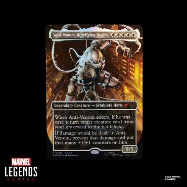 Figura Agent Anti Venom Marvel Legends Magic The Gathering Spider-Man Articulada 15 cms