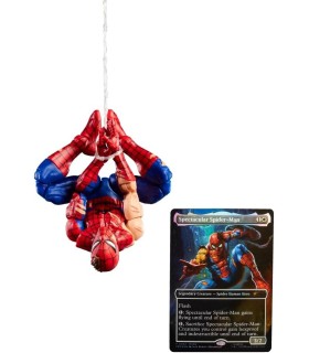 Figura Battle Damaged Spider-Man Marvel Legends Magic The Gathering Spider-Man Articulada 15 cms