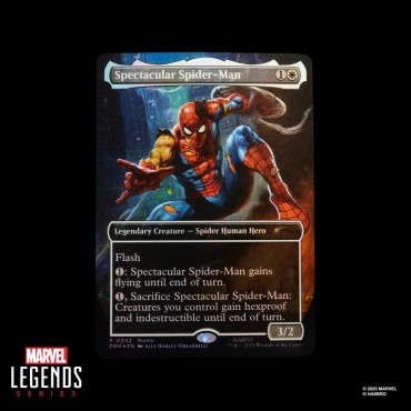 Figura Battle Damaged Spider-Man Marvel Legends Magic The Gathering Spider-Man Articulada 15 cms