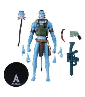 Figura Quaritch Ash Recom Avatar Fuego Y Ceniza Articulada 18 cms