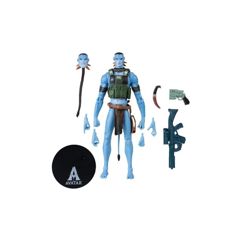 Figura Quaritch Ash Recom Avatar Fuego Y Ceniza Articulada 18 cms
