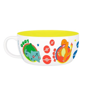 Set Taza + Bol Desayuno Pokémon Iconos Cerámica 335 mls y 690 mls