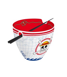 Bol de Ramen con Palillos Monkey D Luffy One Piece