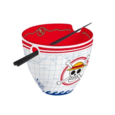 Bol de Ramen con Palillos Monkey D Luffy One Piece