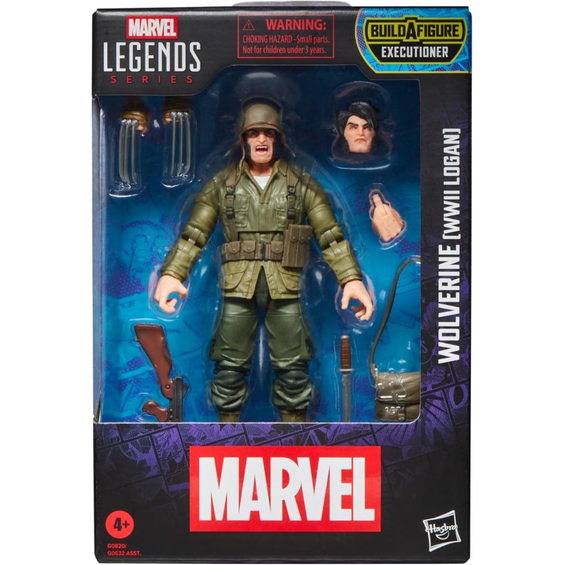 Figura Wolverine WWII Logan Lobezno Marvel Legends Articulada 15 cms