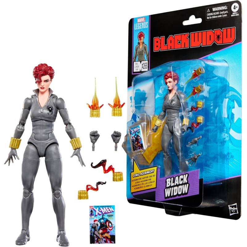 Figura Black Widow The Uncanny X-Men Marvel Legends Articulada 15 cms