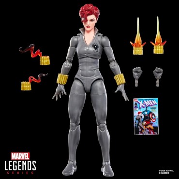 Figura Black Widow The Uncanny X-Men Marvel Legends Articulada 15 cms