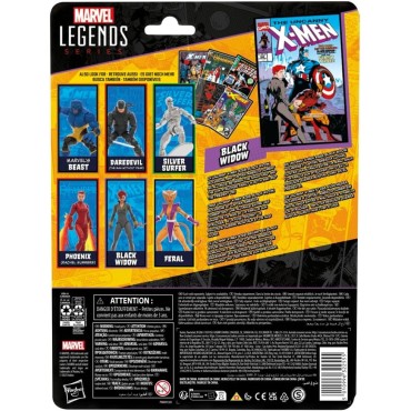 Figura Black Widow The Uncanny X-Men Marvel Legends Articulada 15 cms