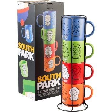 Set 4 Tazas South Park Porcelana 300 mls