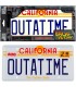 Réplica Matrícula Outtatime Back To The Future Regreso Al Futuro 
