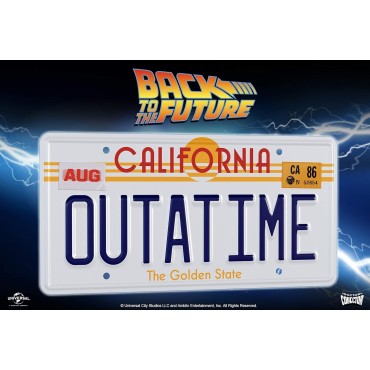 Réplica Matrícula Outtatime Back To The Future Regreso Al Futuro 