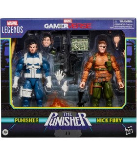 Set Figuras The Punisher & Nick Fury El Castigador Marvel Legends Gamerverse Articuladas 15 cms