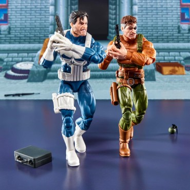 Set Figuras The Punisher & Nick Fury El Castigador Marvel Legends Gamerverse Articuladas 15 cms