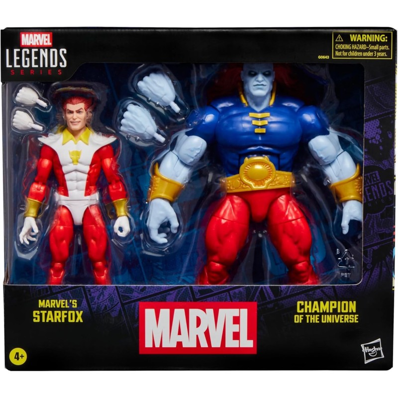 Set Figuras Starfox & Champion of the Universe Marvel Legends Articuladas 17 cms