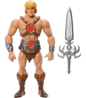 Masters of the Universe Origins Cartoon Collection 200X He-Man, Figura de acción de 13,97cm, Inspirada en el héroe de la Serie