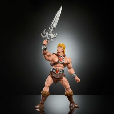 Masters of the Universe Origins Cartoon Collection 200X He-Man, Figura de acción de 13,97cm, Inspirada en el héroe de la Serie
