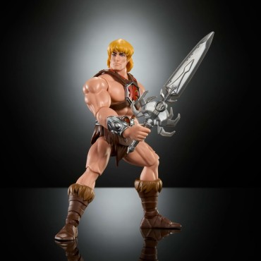 Masters of the Universe Origins Cartoon Collection 200X He-Man, Figura de acción de 13,97cm, Inspirada en el héroe de la Serie