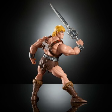 Masters of the Universe Origins Cartoon Collection 200X He-Man, Figura de acción de 13,97cm, Inspirada en el héroe de la Serie