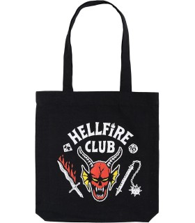 Bolsa Tote Bag Hellfire Club Stranger Things Algodón