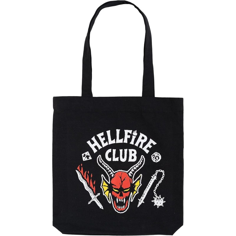 Bolsa Tote Bag Hellfire Club Stranger Things Algodón
