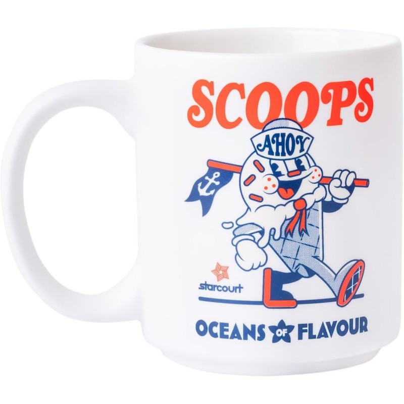 Taza Scoops Ahoy Stranger Things Cerámica 350 mls