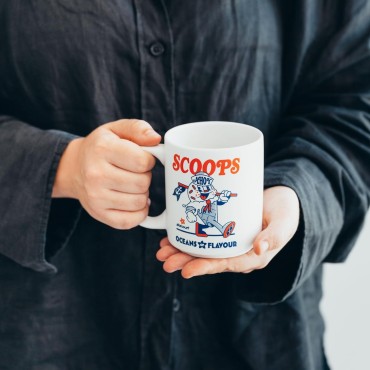 Taza Scoops Ahoy Stranger Things Cerámica 350 mls