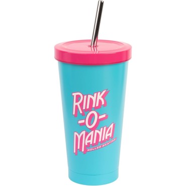 Vaso Rink-O-Manía Stranger Things Vaso Acero Pajita Metálica