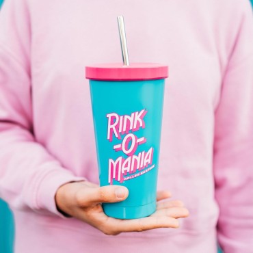 Vaso Rink-O-Manía Stranger Things Vaso Acero Pajita Metálica