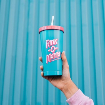 Vaso Rink-O-Manía Stranger Things Vaso Acero Pajita Metálica