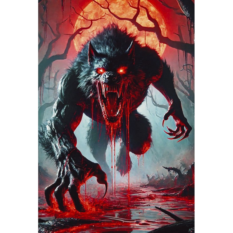 Póster decorativo en alumino Werewolf  Cuadro Póster HD