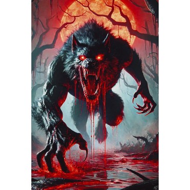 Póster decorativo en alumino Werewolf  Cuadro Póster HD