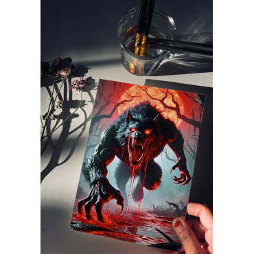 Póster decorativo en alumino Werewolf  Cuadro Póster HD
