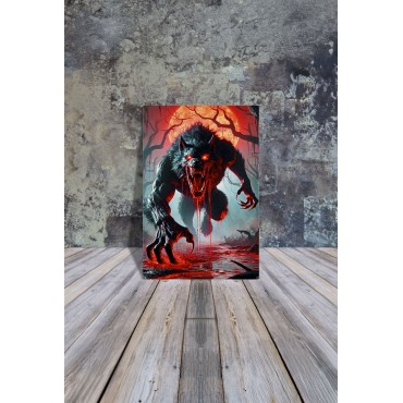 Póster decorativo en alumino Werewolf  Cuadro Póster HD