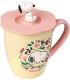 Taza 3D Snoopy con Tapa Cerámica 350 mls
