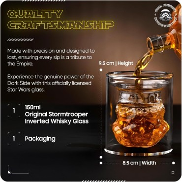 Vaso Stormtrooper Star Wars Original Stormtrooper Cristal 150 mls