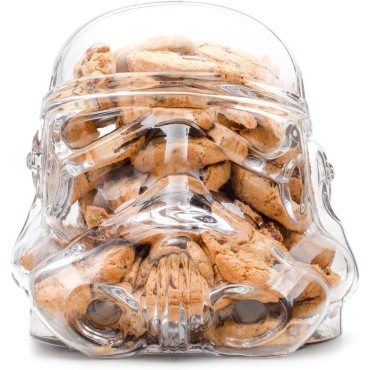 Recipiente Galletero o Terrario Stormtrooper Star Wars Original Stormtrooper Cristal 
