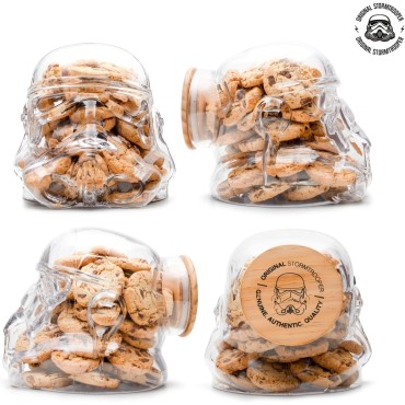 Recipiente Galletero o Terrario Stormtrooper Star Wars Original Stormtrooper Cristal 