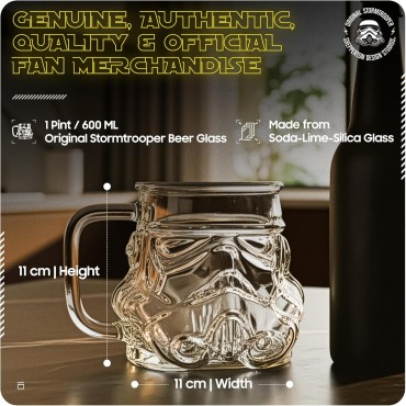 Jarra Pinta Stormtrooper Star Wars Original Stormtrooper Cristal 600 mls