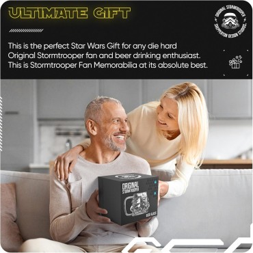 Jarra Pinta Stormtrooper Star Wars Original Stormtrooper Cristal 600 mls