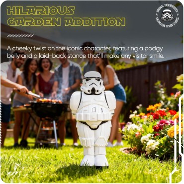 Figura Stormtrooper Gnomo de Jardín 3D Star Wars Original Stormtrooper 30 cms