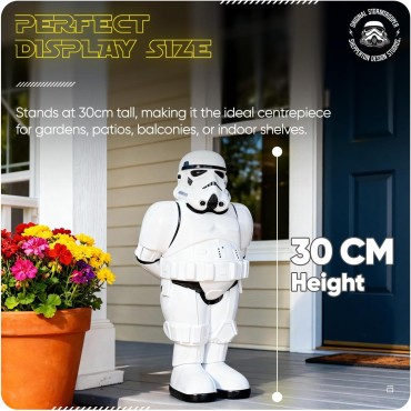 Figura Stormtrooper Gnomo de Jardín 3D Star Wars Original Stormtrooper 30 cms