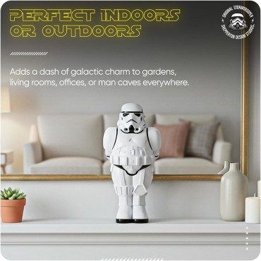 Figura Stormtrooper Gnomo de Jardín 3D Star Wars Original Stormtrooper 30 cms