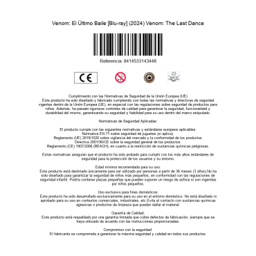 Venom: El Último Baile [Blu-ray] (2024) Venom: The Last Dance