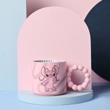 Taza Angel Textura Suave Stitch Cerámica 300 mls
