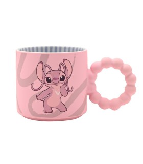Taza Angel Textura Suave Stitch Cerámica 300 mls